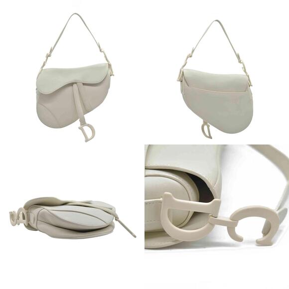$3950 Dior Ultra-Matte Saddle Bag White Cream - Picture 2 of 12